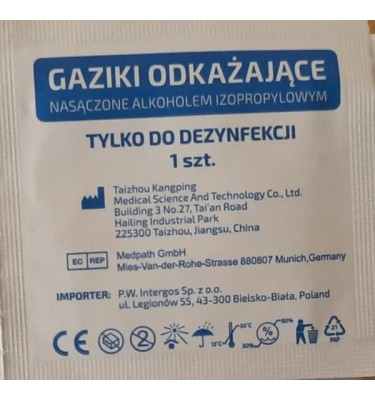 GAZIKI NASĄCZONE ALKOHOLEM 6X6 A'100