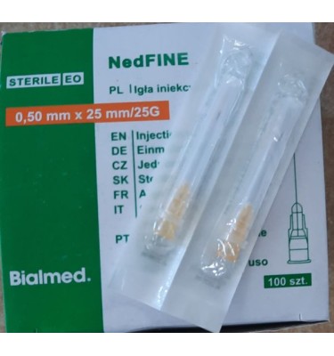 IGŁY 0,5X25 25G NEDFINE A'100