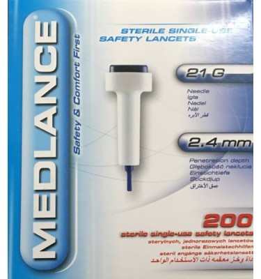 NAKŁUWACZ MEDLANCE PLUS 21 G 2,4 MM      A'200