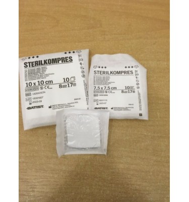 KOMPRES STERYLNY 7,5X7,5 8W17N A'5szt BLIST.