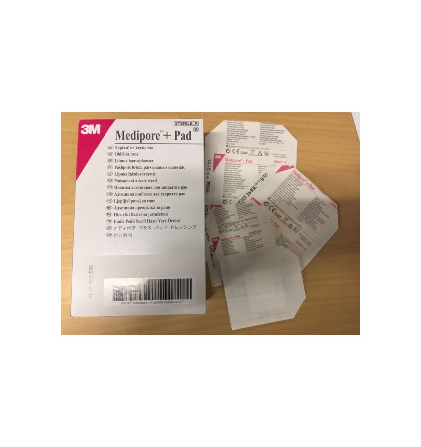 PLASTER MEDIPORE+PAD 10cmx15cm A'25 3569E 3M