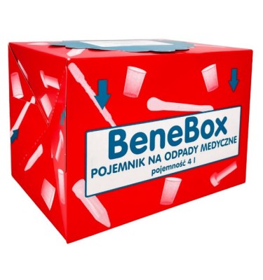 POJEMNIK NA ODPADY MED. 10,0L CZERWONY TEKTURA
