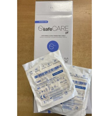 RĘKAWICE LATEXOWE STER.NPUDR. ROZM 6,0 SAFECARE