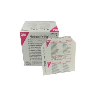 PLASTER MEDIPORE+PAD 5cmx7,2cm A'50 3562E 3M