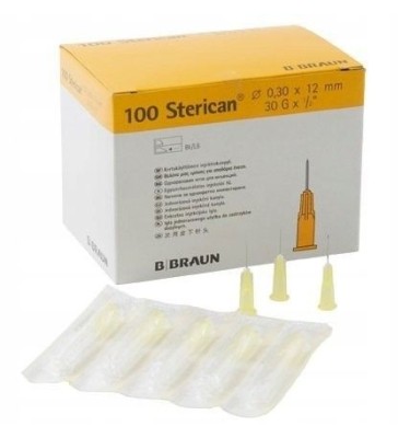 IGŁY 0,3X12 30G  A'100 STERICAN