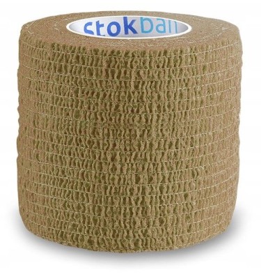 OPASKA ELASTYCZNA STOKBAN 10CMX450CM CIELISTY