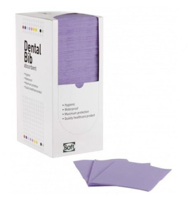 SERWETA STOM. FIOLETOWA 30cmx50m DENTAL BIB A'125