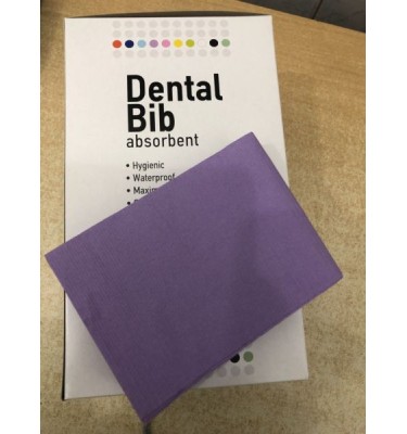 SERWETA STOM. FIOLETOWA 30cmx50m DENTAL BIB A'125
