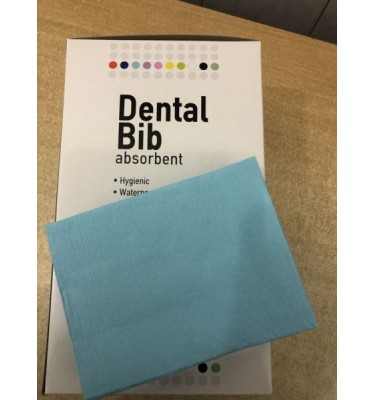 SERWETA STOM. NIEBIESKA 30cmx50cm DENTAL BIB a'125