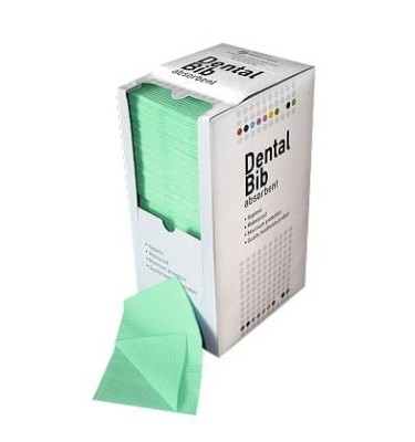 SERWETA STOMALOG. ZIELONA DENTAL BIB  30X50 A'125