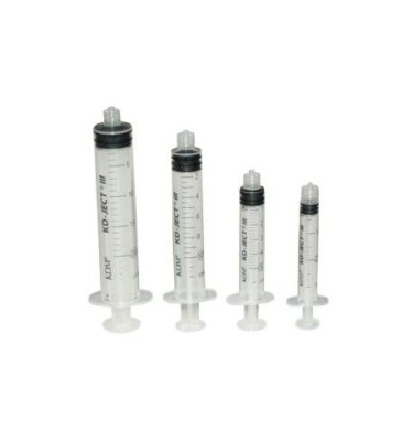 STRZYKAWKA 20ml 3-CZ.KD-JECT III  LUER LOCK A'100