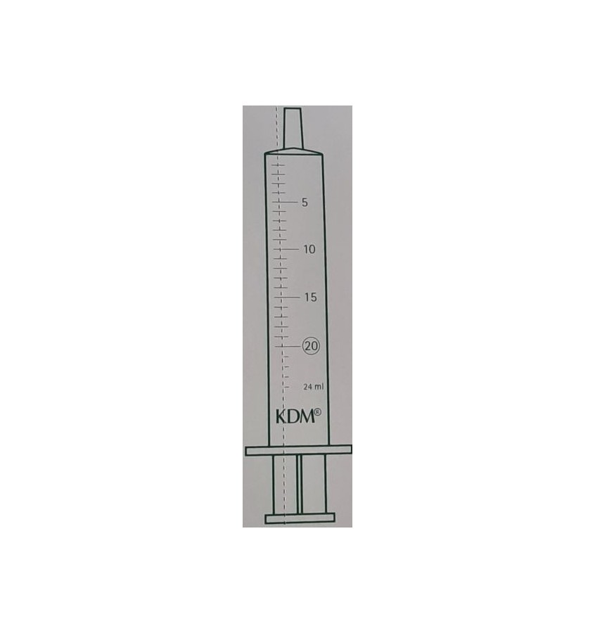 STRZYKAWKA 20ml 3-CZ.KD-JECT III  LUER LOCK A'100