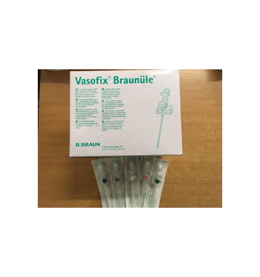 VASOFIX BRAUNULE 1,3mmx45mm 18G ZIELONY B.B FEP