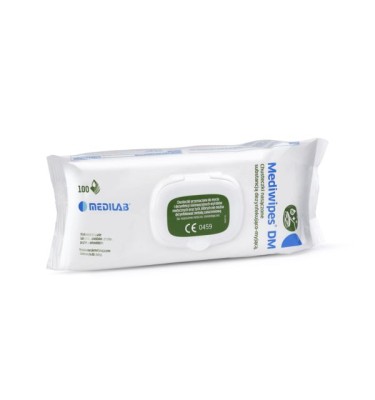 CHUSTECZKI MEDIWIPES DM A'100 FLOW-PACK ZIELONE