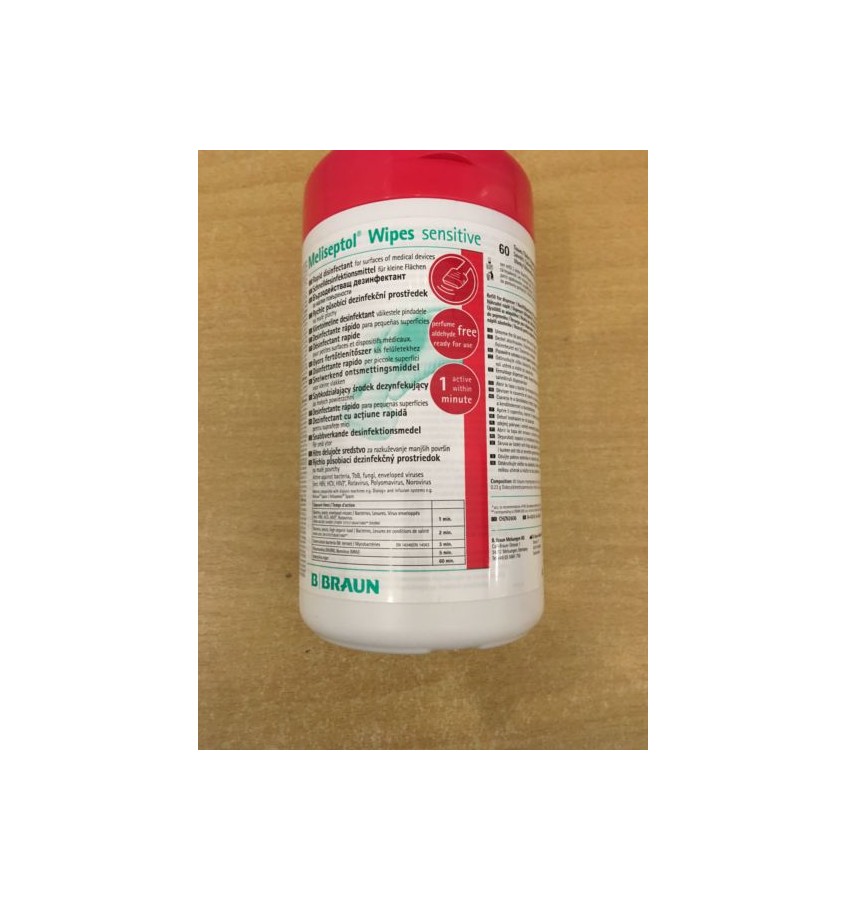 MELISEPTOL WIPES SENSITIVE BOX EU 19582