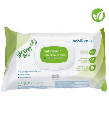 MIKROZID UNIVERSAL WIPES GREEN LINE 114ST SP
