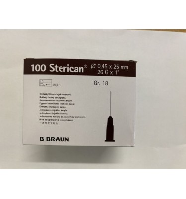 IGŁA 0,45X25 26G A'100 STERICAN