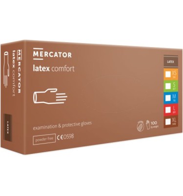 RĘKAWICE LATEXOWE STER.NPUDR.ROZM 6,0 COMFORT