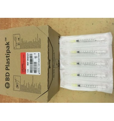 STRZYKAWKA DO INSULINY 1 ML/U40  0,3x13 BD A'120