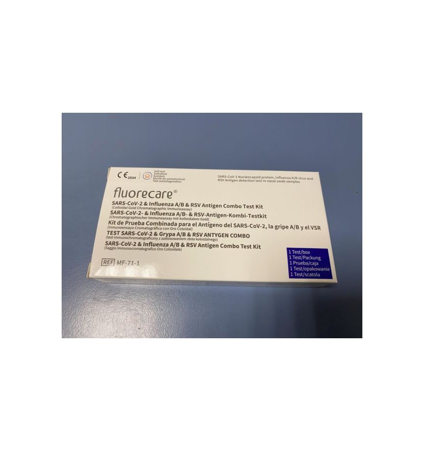 TEST FLUORECARE COMBO 4W1 GRYPA A/B,COVID,RSV