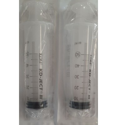 STRZYKAWKA 50ml 3-CZ. LUER LOCK do pomp