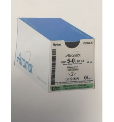 ATRAMAT NYLON  6/0 DŁ. 45 CE-16  3/8 KOŁA