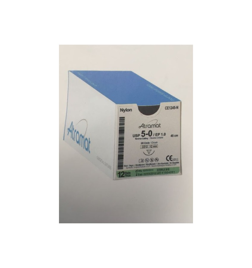 ATRAMAT NYLON  6/0 DŁ. 45 CE-16  3/8 KOŁA