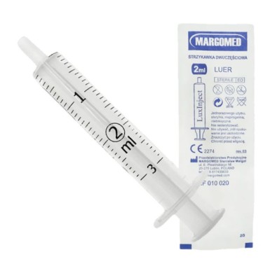 STRZYKAWKA 2ML 2 CZ. LUXINJECT  A'100 SZT MARGOMED