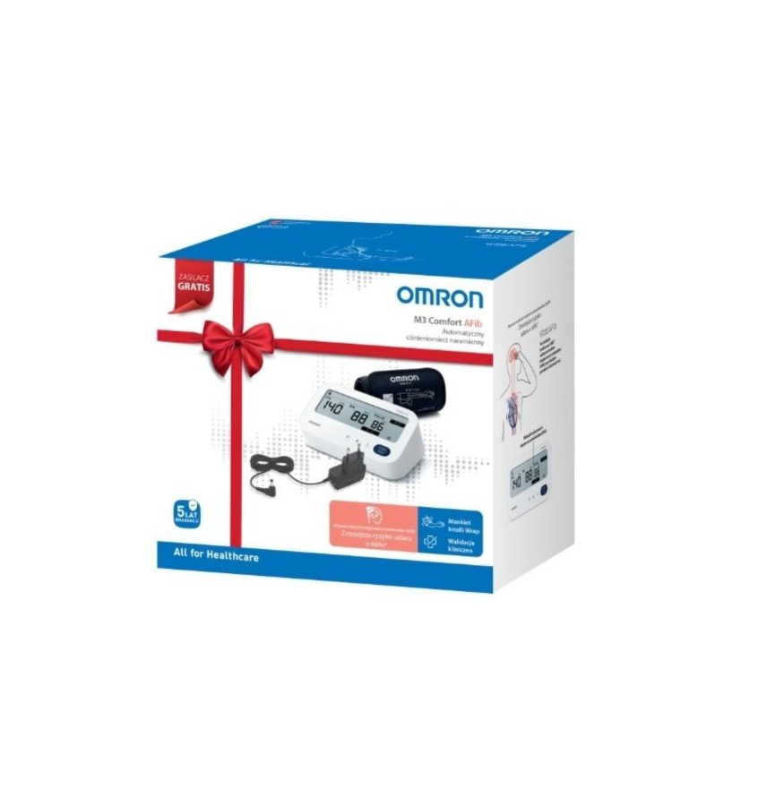 CIŚNIENIOMIERZ ELEKTR. OMRON M3 COMFORT Z ZASILACZ