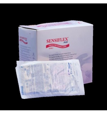 RĘKAWICE LATEXOWE STER.NPUDR. ROZM. 7,0 SENSIFLEX