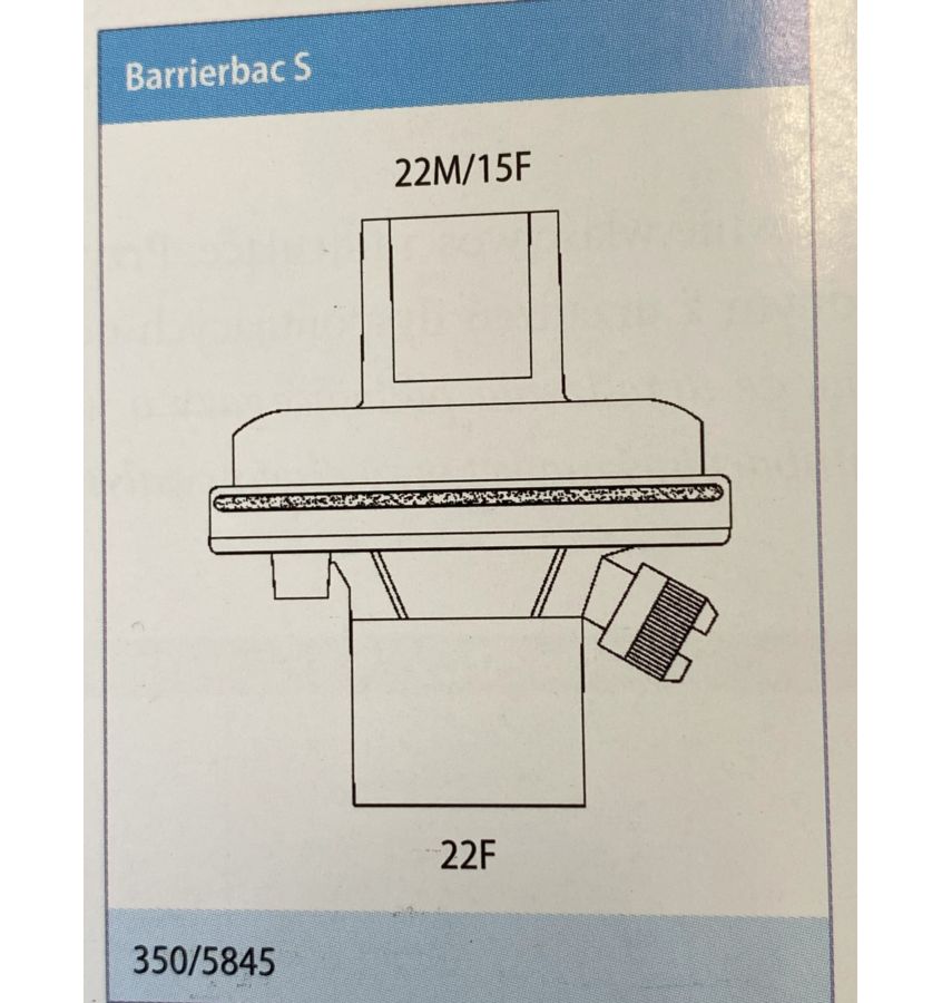 FILTR ELEKTROST.BARRIERBAC S 22M COVIDIEN