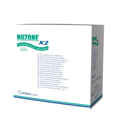 RĘKAWICE BEZLATEX.STER. BEZP.ROZM 8,5 NUZONE X2