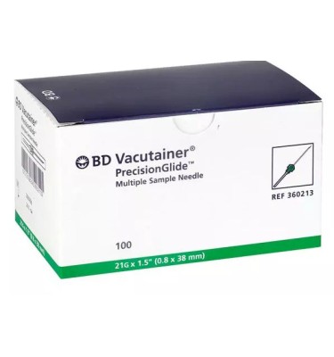 IGŁA SYSTEMOWA 21G 0,8x38mm A'100 VACUTAINER BD