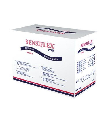 RĘKAWICE LATEXOWE STER.NPUDR. ROZM. 6,0 SENSIFLEX