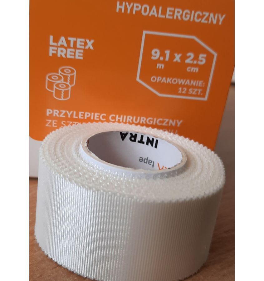 PLASTER PRZYLEPIEC NA JEDWABIU  2,5cmx9,1m