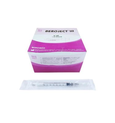 STRZYKAWKA DO INSULINY 1ML 0,4X13 U-40 G27