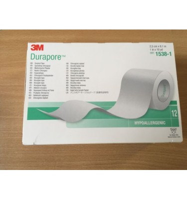 PLASTER JEDW DURAPORE.9,14MX2,5CM  3M