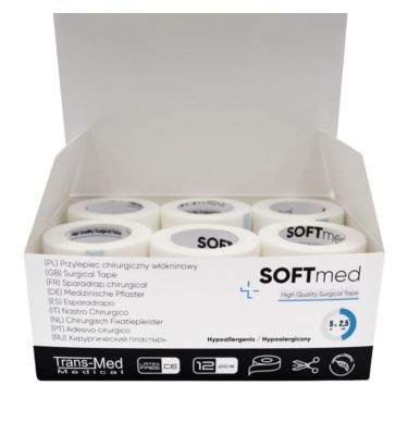 PLASTER SOFTMED PRZYLEPIEC WŁÓKN. 9,14mx5cm