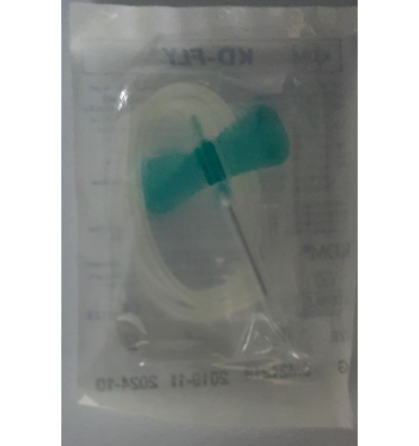 IGŁA TYPU MOTYLEK 21G 0,8 mm x 19 mm ZIELONA KD