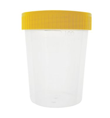 KUBEK DO MOCZU 100ml NIESTERYLNY Z NAKRĘTKĄ NIEB