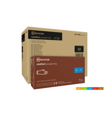 RĘKAWICE LATEXOWE STER.NPUDR.ROZM 7.5 COMFORT